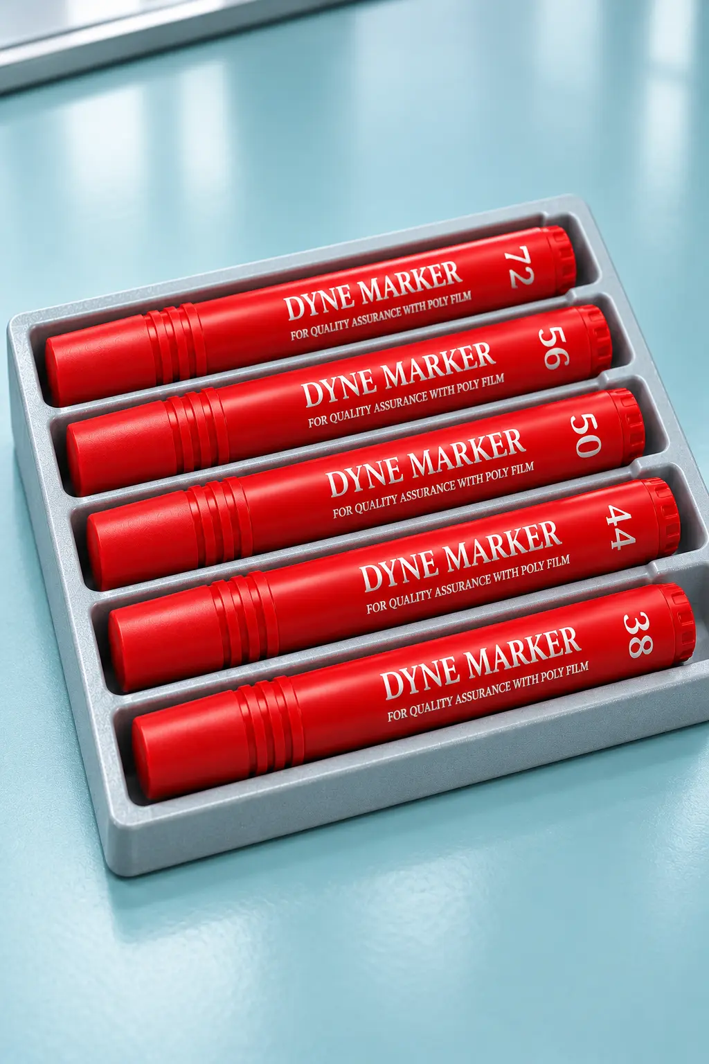 Dyne Pen range from 30 to 72 dynes/cm